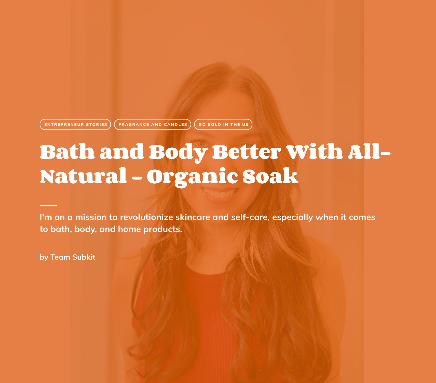 The mission and back story of Organic Soak, featuring its Founder, Nancy Daiutolo.