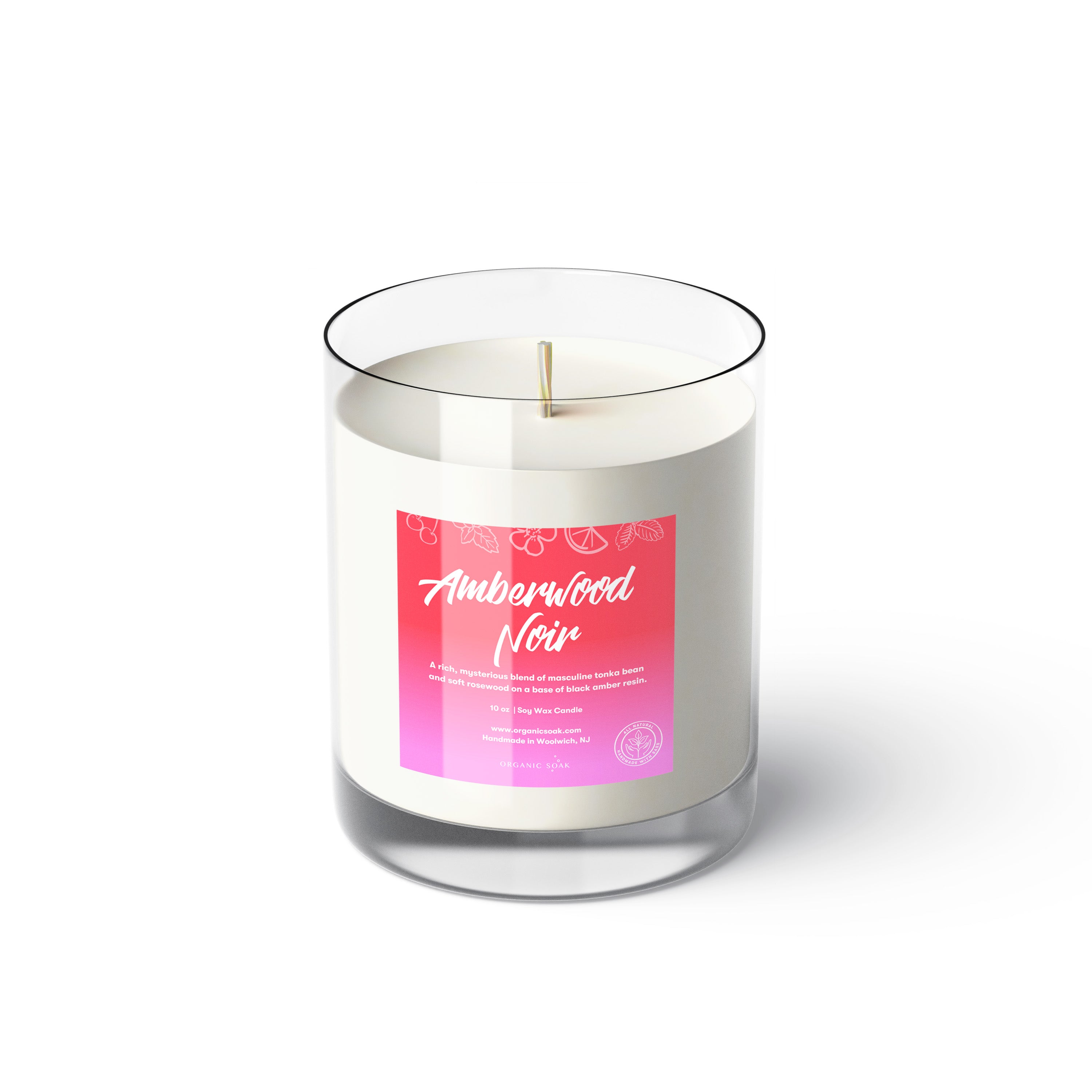 Amberwood Noir Scented Soy Candle