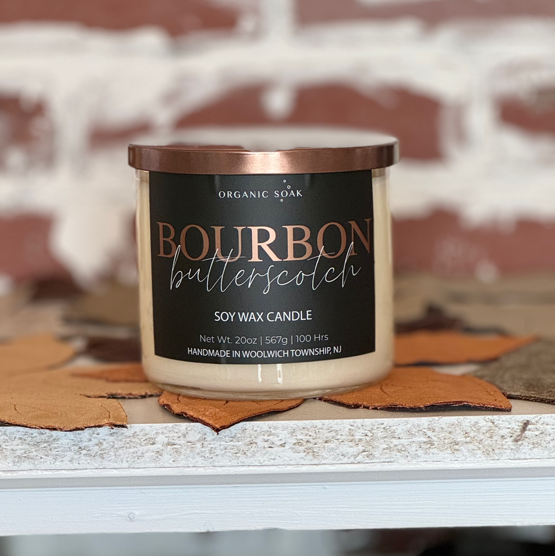 Bourbon Butterscotch 3-Wick Soy Candle