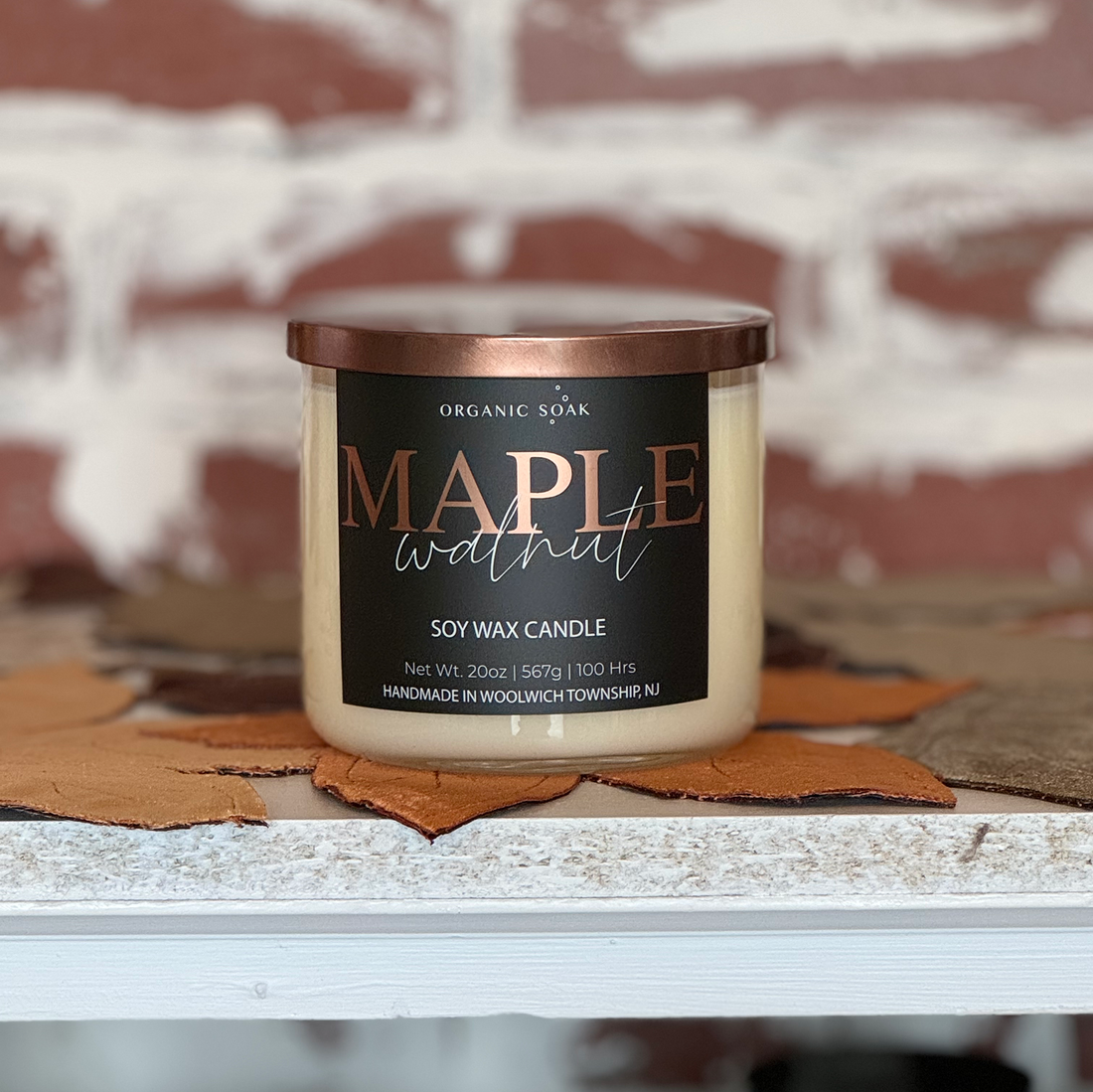 NEW!! Maple Walnut 3-Wick Soy Candle