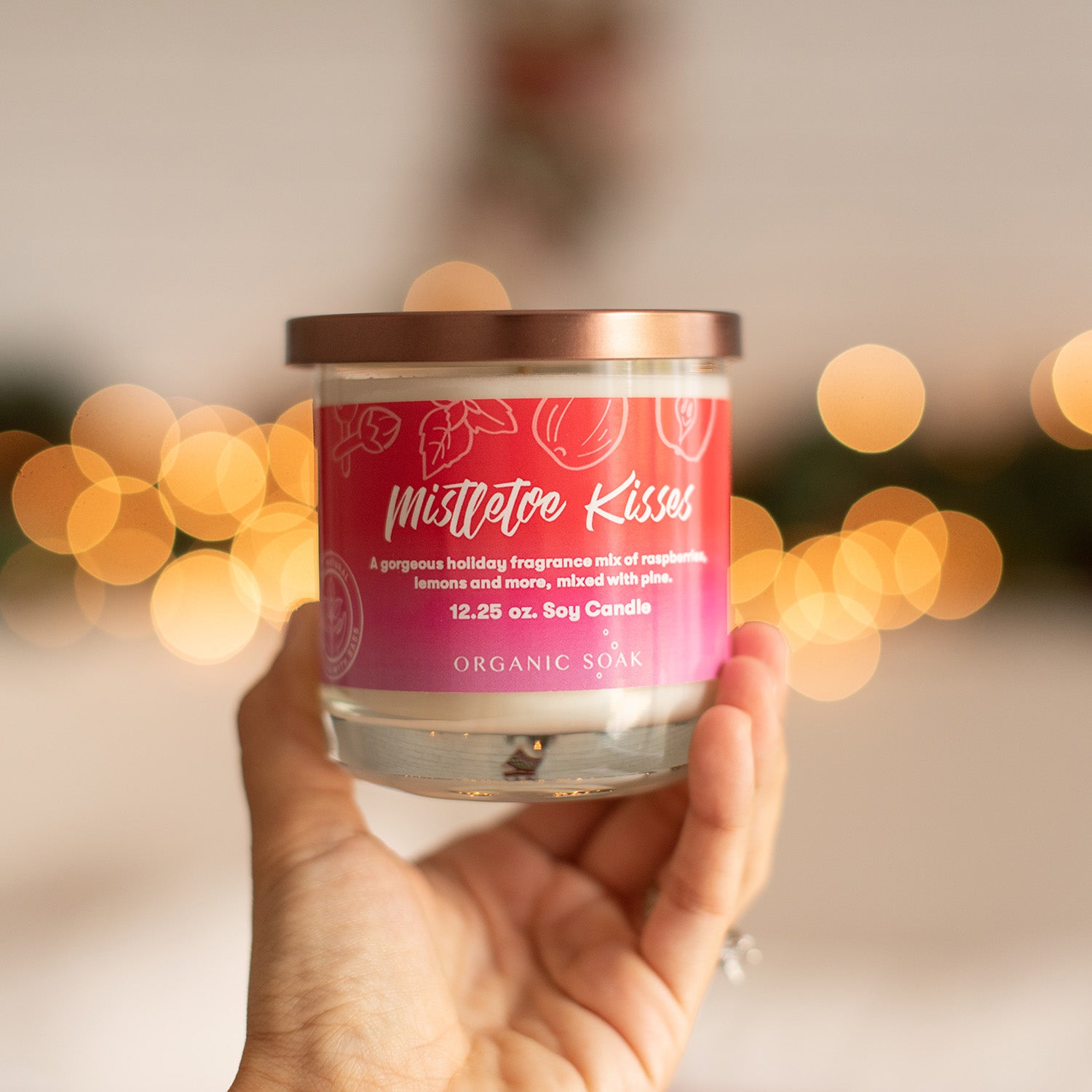 Mistletoe Kisses Scented Soy Candle