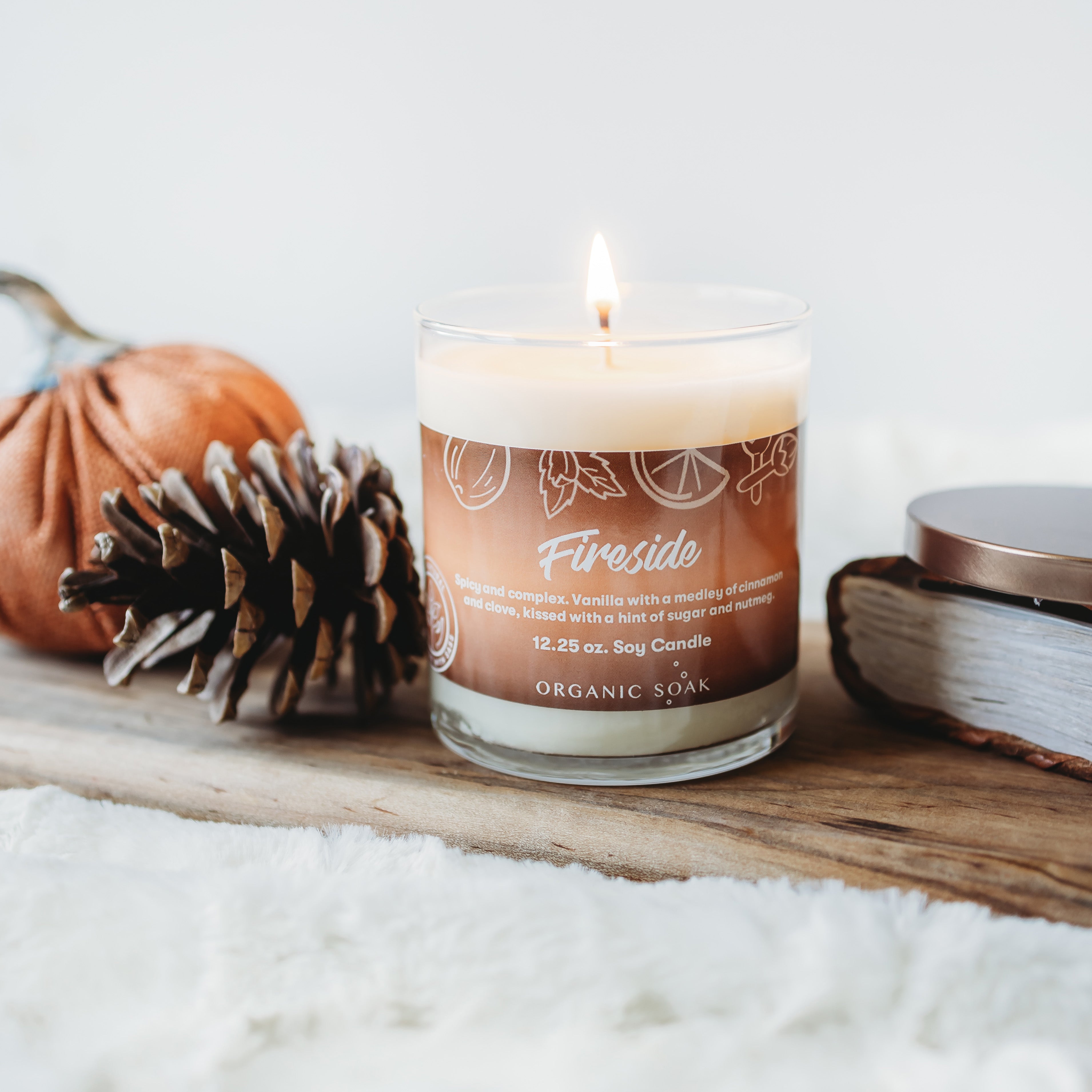 Fireside scented deals candle