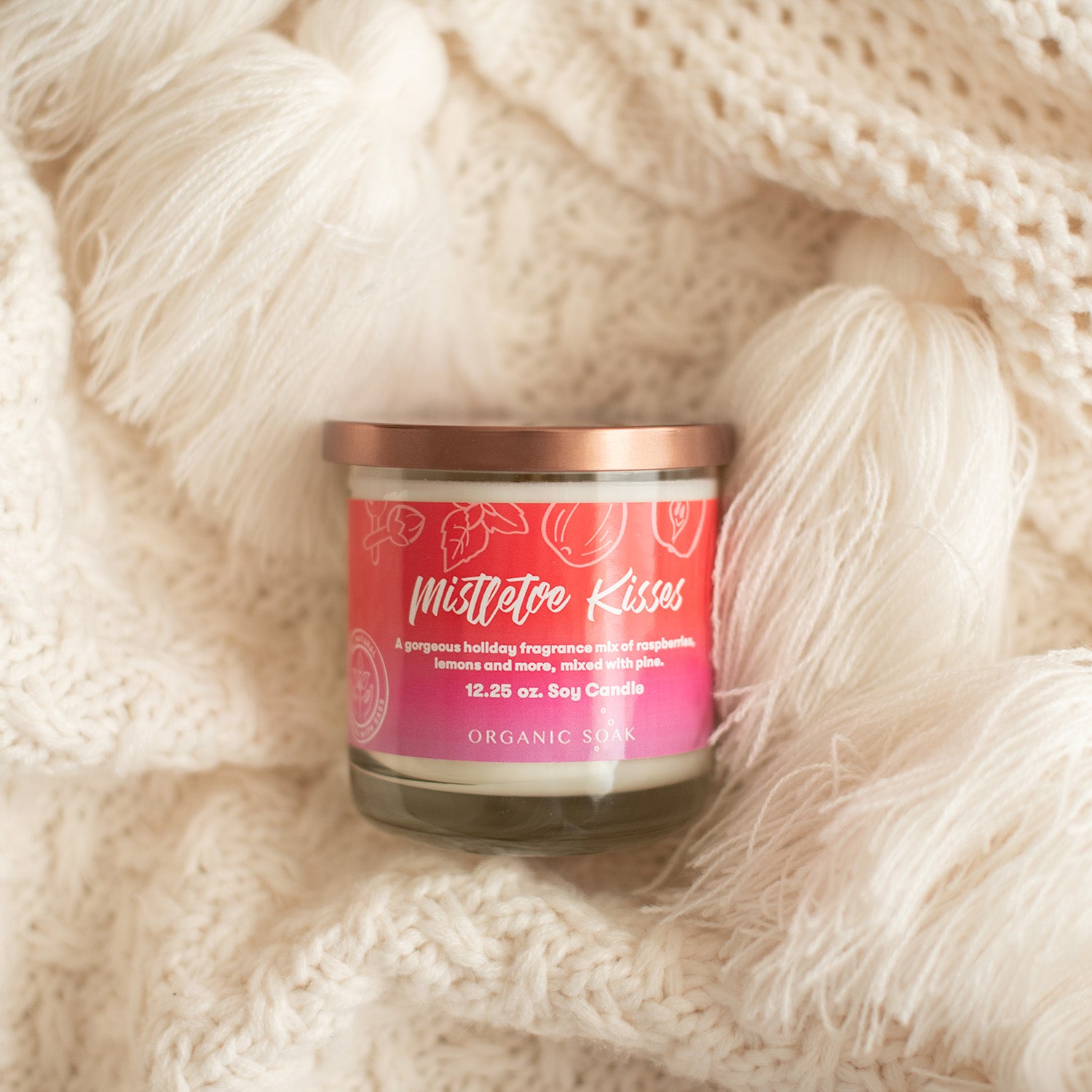 Mistletoe Kisses Scented Soy Candle